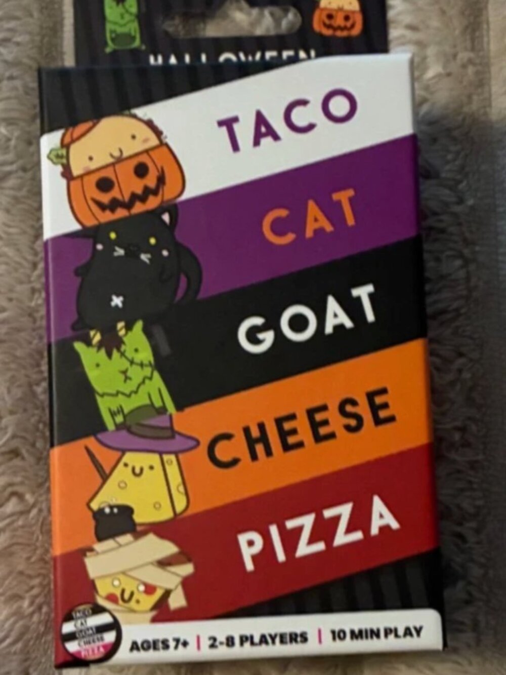 TACO CAT GOAT CHEESE PIZZA GAME-HALLOWEEN EDITION-NEW AND SEALED!